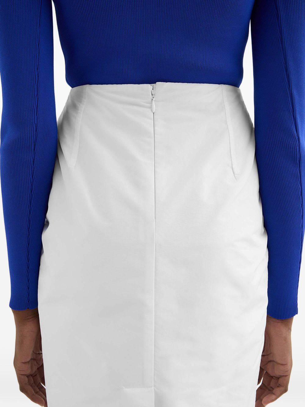 Gonna midi in bianco Jil Sander - donna 