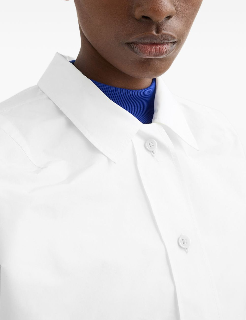 Giacca tecnica con orlo elasticizzato in bianco Jil Sander - donna 