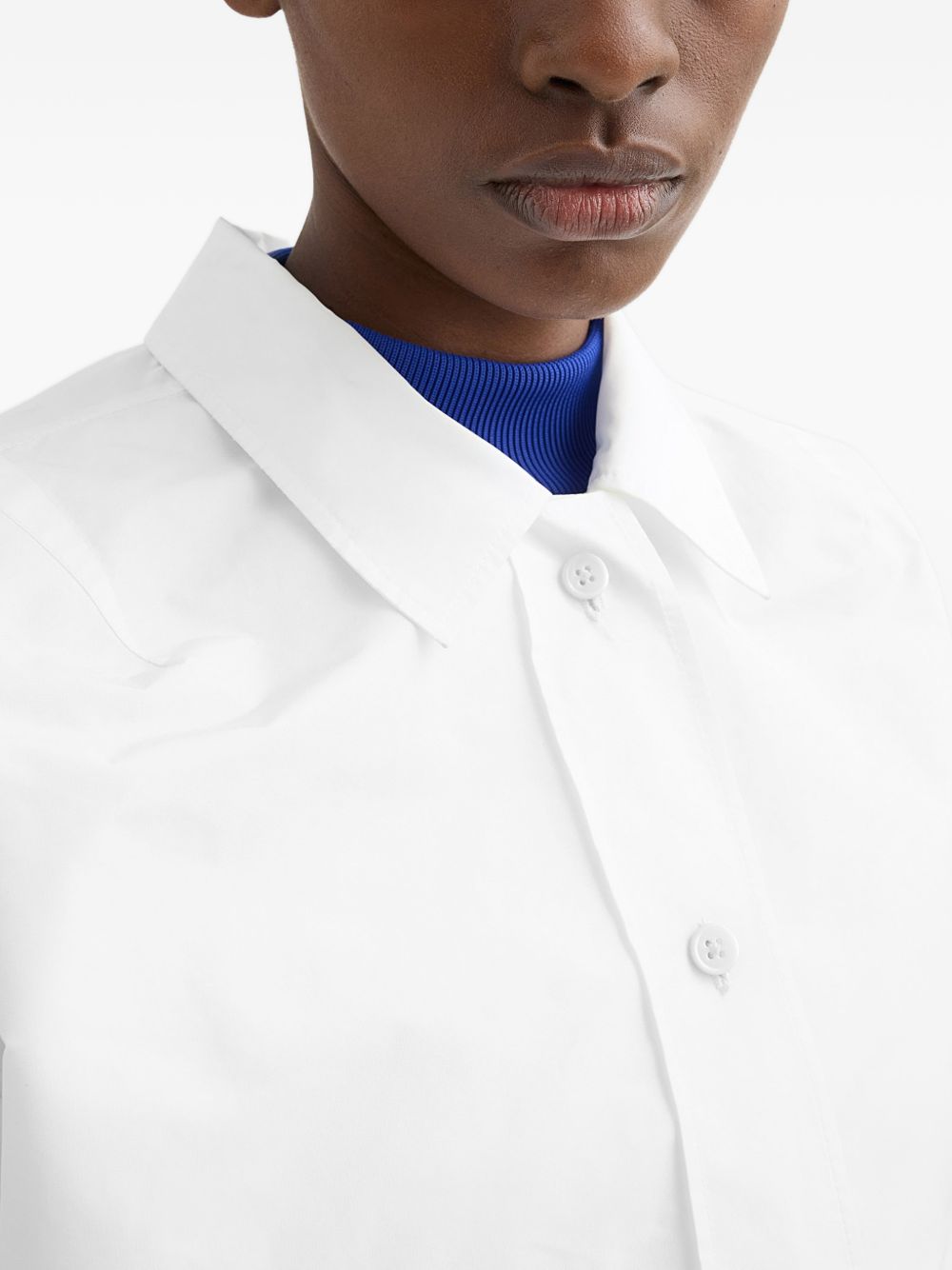 Giacca tecnica con orlo elasticizzato in bianco Jil Sander - donna 