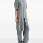 Camicia lunga in grigio Jil Sander - donna 
