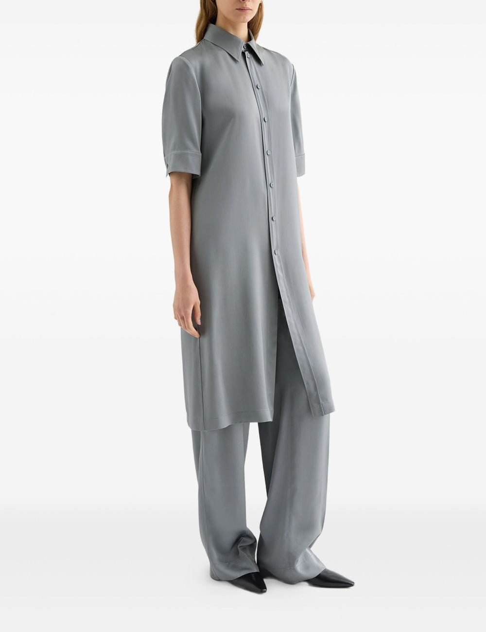 Camicia lunga in grigio Jil Sander - donna 