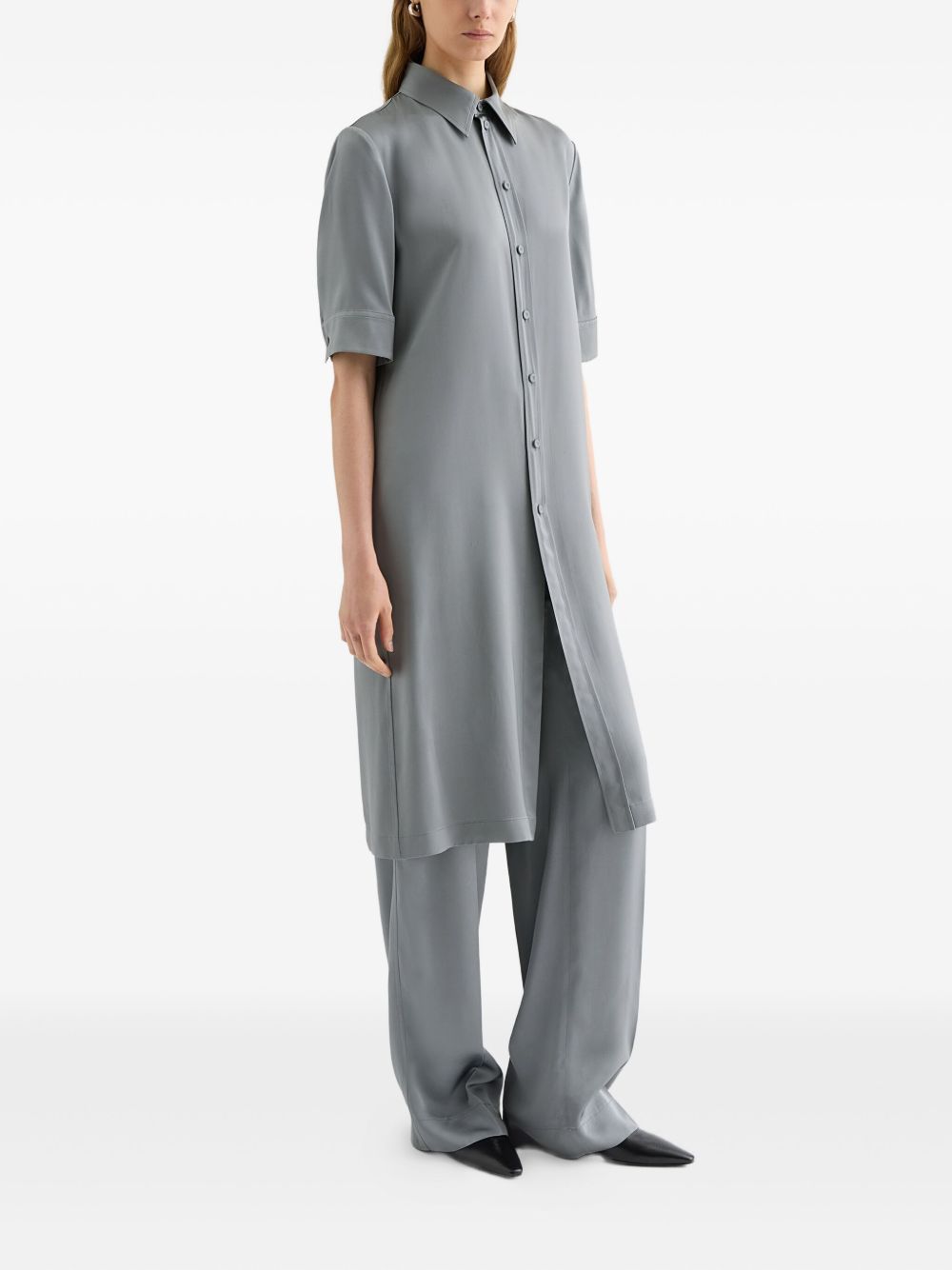 Camicia lunga in grigio Jil Sander - donna 