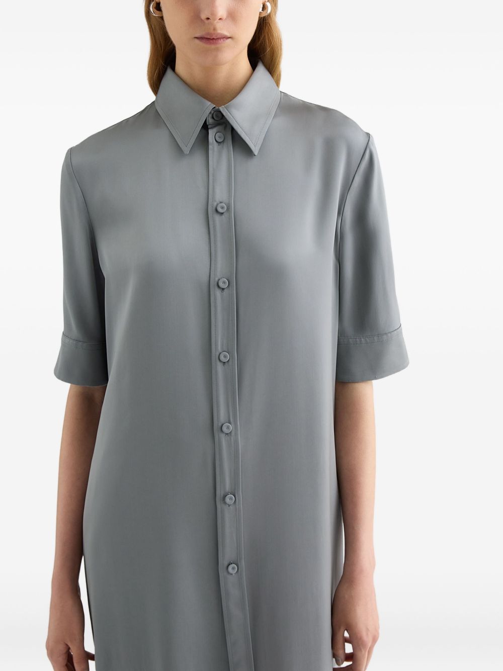 Camicia lunga in grigio Jil Sander - donna 