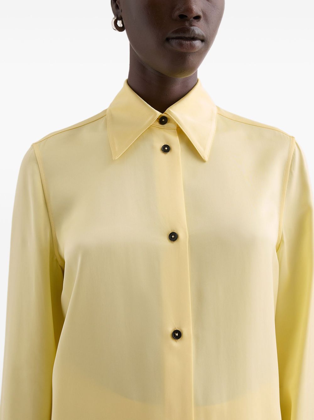 Camicia a maniche lunghe in giallo Jil Sander - donna 