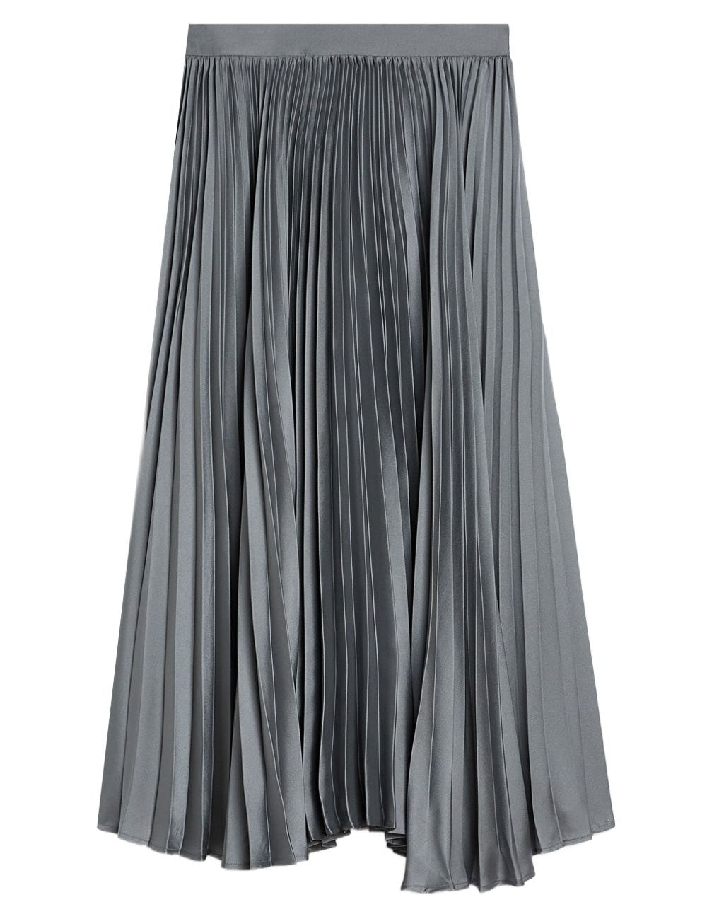 Gonna midi plissettata in grigio Jil Sander - donna 