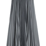Gonna midi plissettata in grigio Jil Sander - donna 
