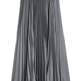 Gonna midi plissettata in grigio Jil Sander - donna 