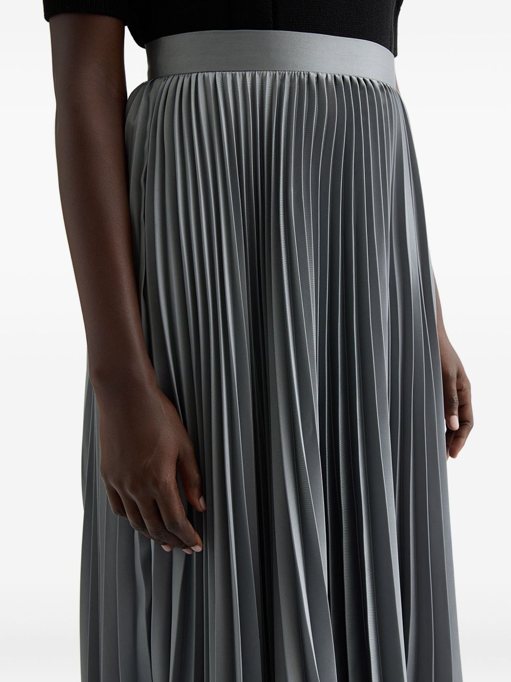 Gonna midi plissettata in grigio Jil Sander - donna 