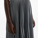 Gonna midi plissettata in grigio Jil Sander - donna 