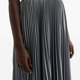 Gonna midi plissettata in grigio Jil Sander - donna 