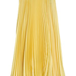 Gonna midi plissettata in giallo Jil Sander - donna 