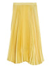 Gonna midi plissettata in giallo Jil Sander - donna