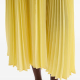 Gonna midi plissettata in giallo Jil Sander - donna 