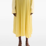 Gonna midi plissettata in giallo Jil Sander - donna 