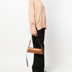 Borsa a spalla Cannolo in marrone Jil sander - donna 