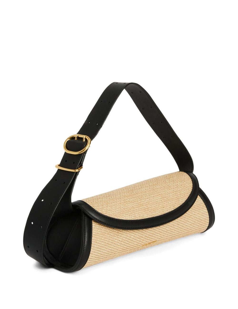 Borsa a spalla Cannolo in nero e beige Jil sander - donna 