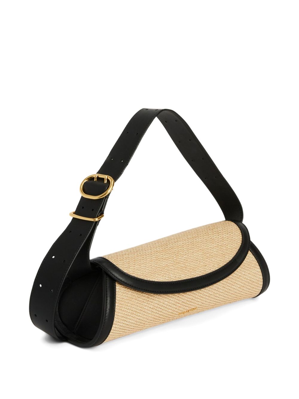 Borsa a spalla Cannolo in nero e beige Jil sander - donna 