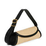 Borsa a spalla Cannolo in nero e beige Jil sander - donna 