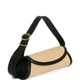 Borsa a spalla Cannolo in nero e beige Jil sander - donna 