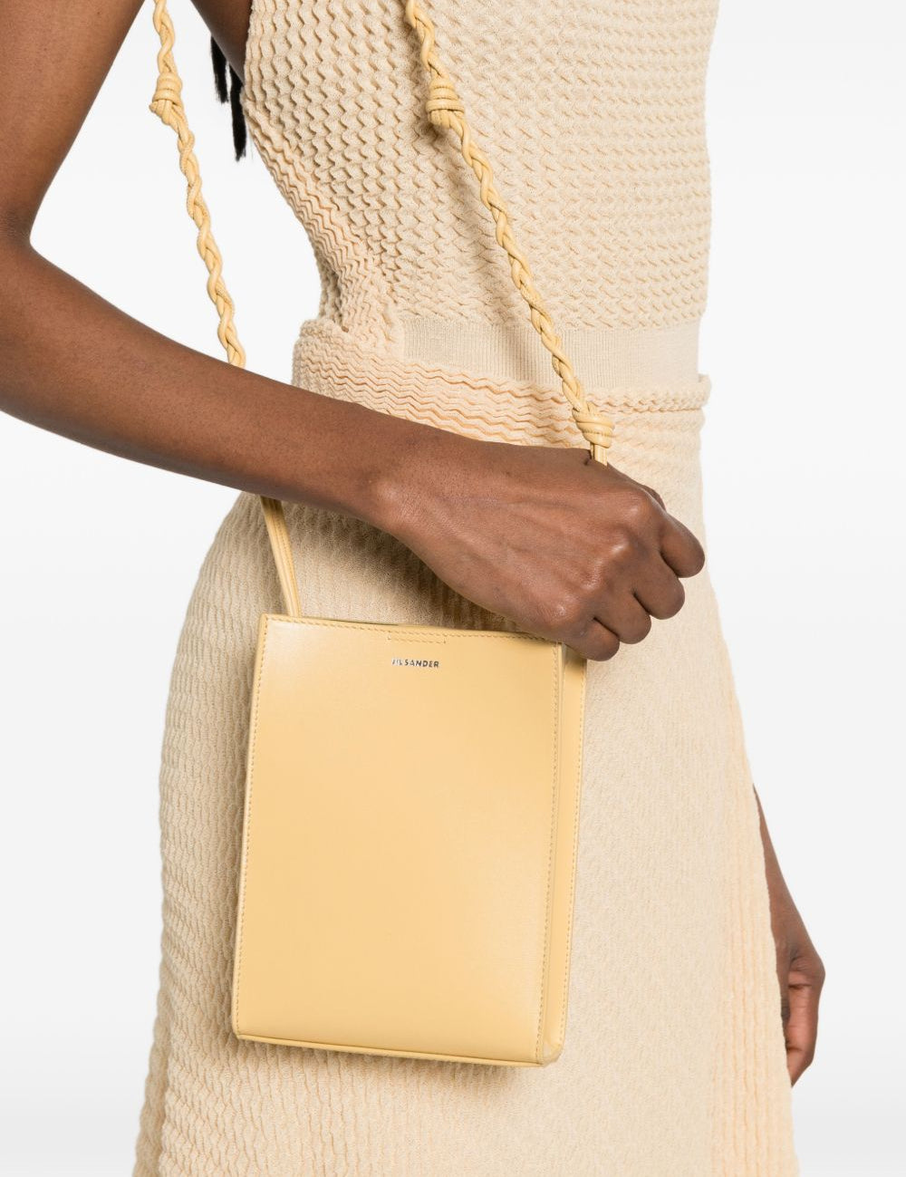 BORSA A TRACOLLA TANGLE IN GIALLO JIL SANDER - DONNA 