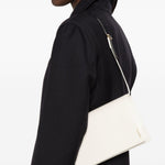 Borsa a spalla file in bianco Jil sander - donna 