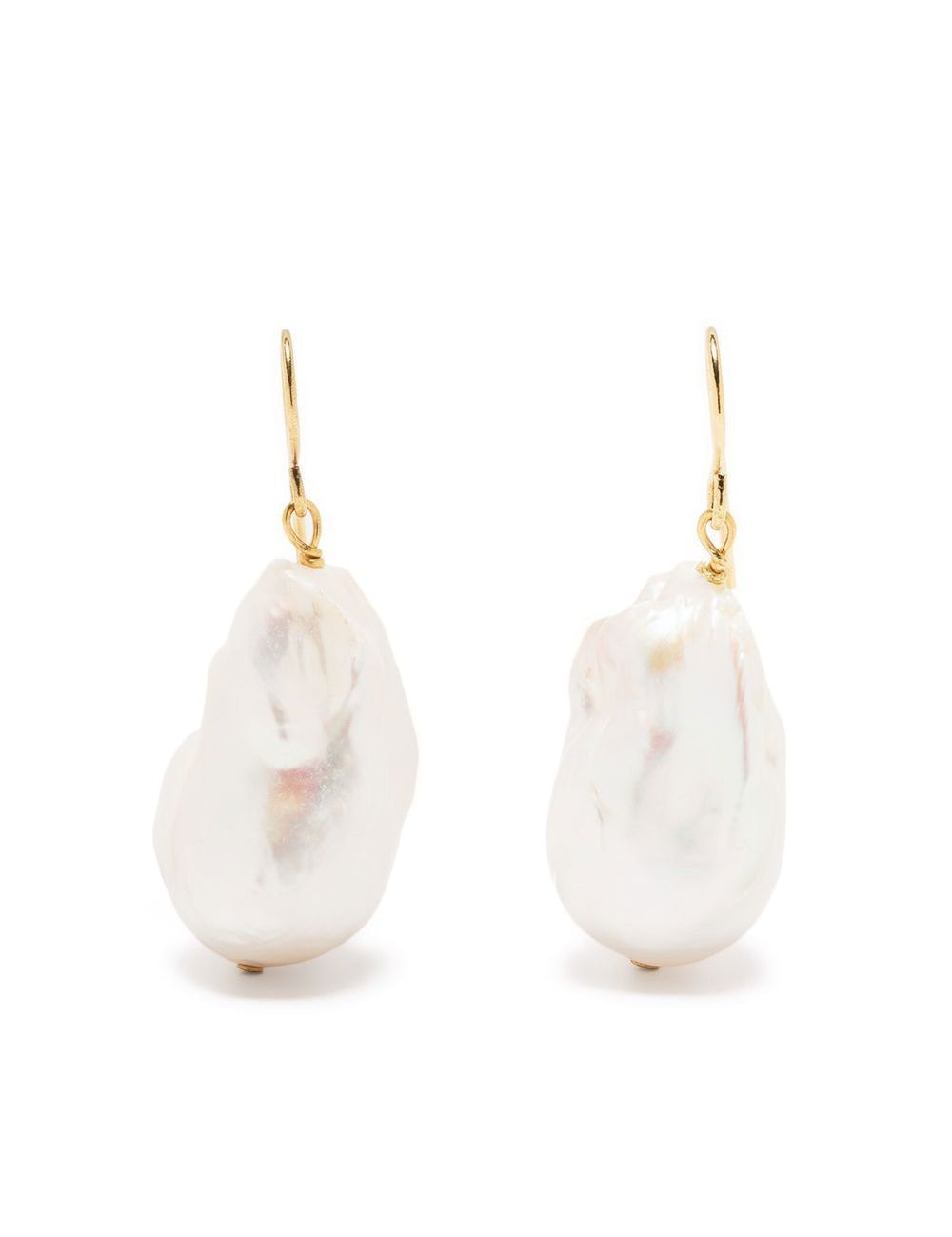 Orecchini pendenti con perle in oro e bianco Jil sander - donna 