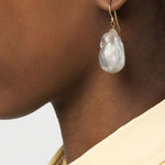 Orecchini pendenti con perle in oro e bianco Jil sander - donna 