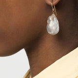 Orecchini pendenti con perle in oro e bianco Jil sander - donna 