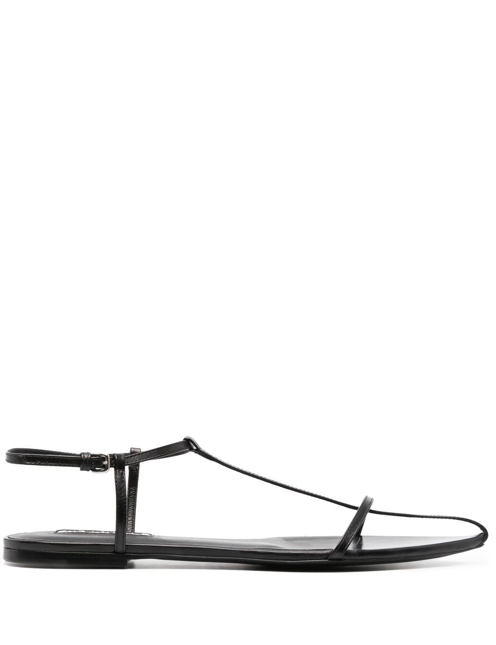 Sandali bassi a punta in nero Jil sander - donna 