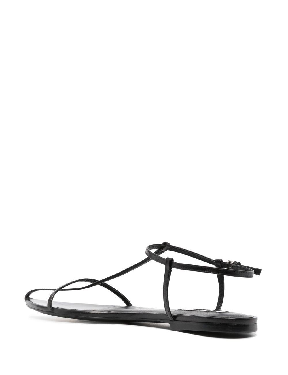 Sandali bassi a punta in nero Jil sander - donna 