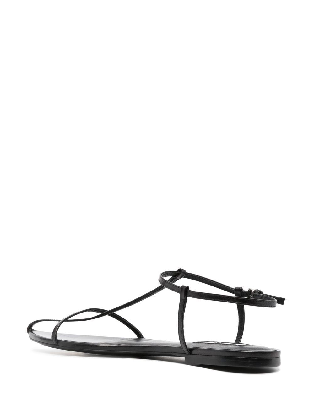 Sandali bassi a punta in nero Jil sander - donna 