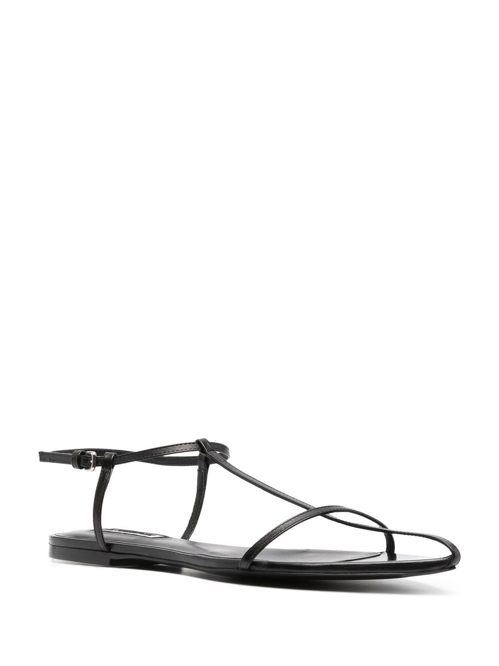 Sandali bassi a punta in nero Jil sander - donna 