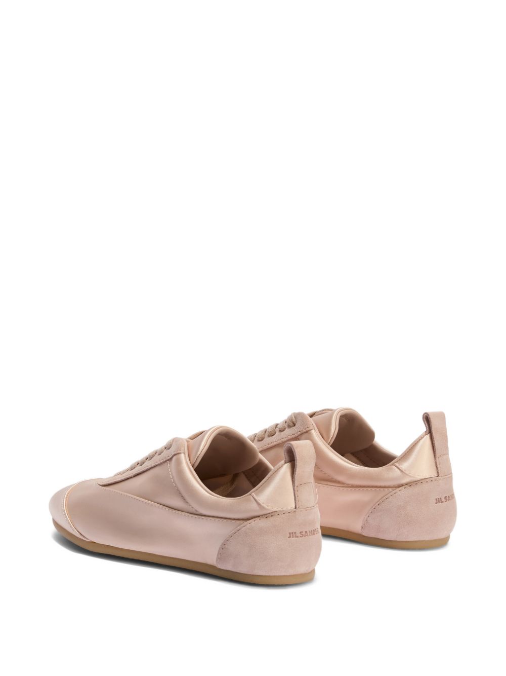 Sneakers con finitura satinata in rosa Jil sander - donna 