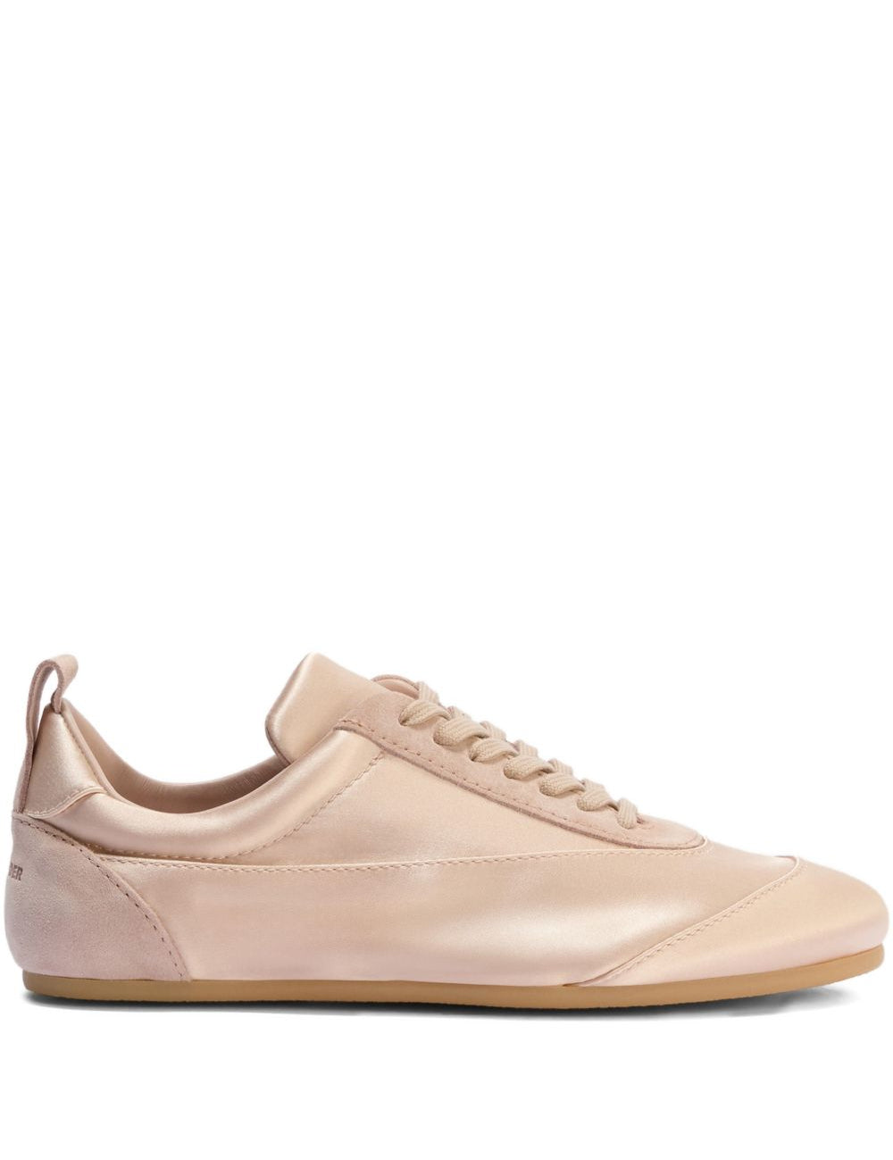 Sneakers con finitura satinata in rosa Jil sander - donna 
