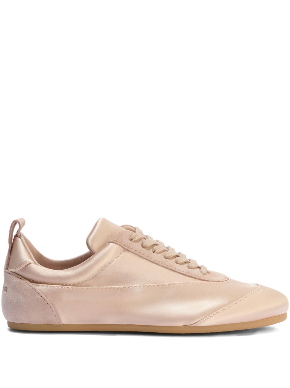 Sneakers con finitura satinata in rosa Jil sander - donna 