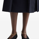 Ballerina in camoscio traforato in nero Jil sander - donna 
