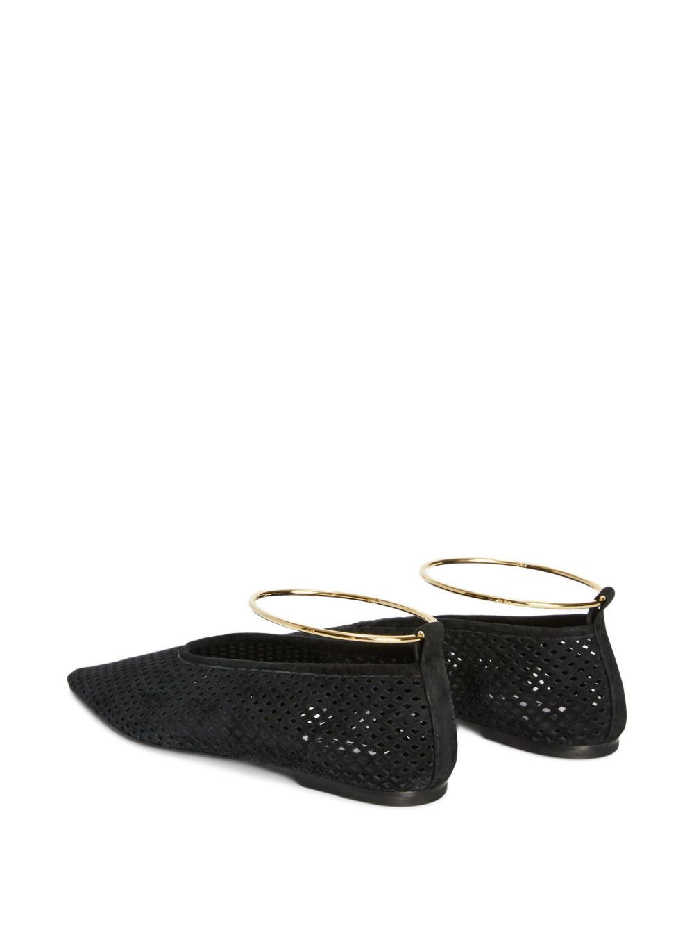 Ballerina in camoscio traforato in nero Jil sander - donna 