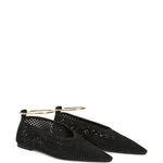 Ballerina in camoscio traforato in nero Jil sander - donna 