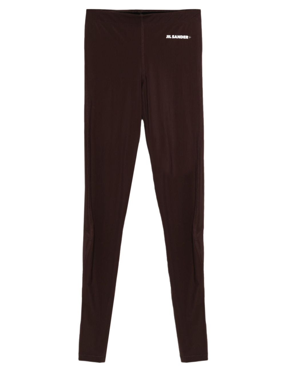 Leggings con logo in marrone Jil Sander - donna 