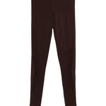 Leggings con logo in marrone Jil Sander - donna 