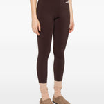 Leggings con logo in marrone Jil Sander - donna 