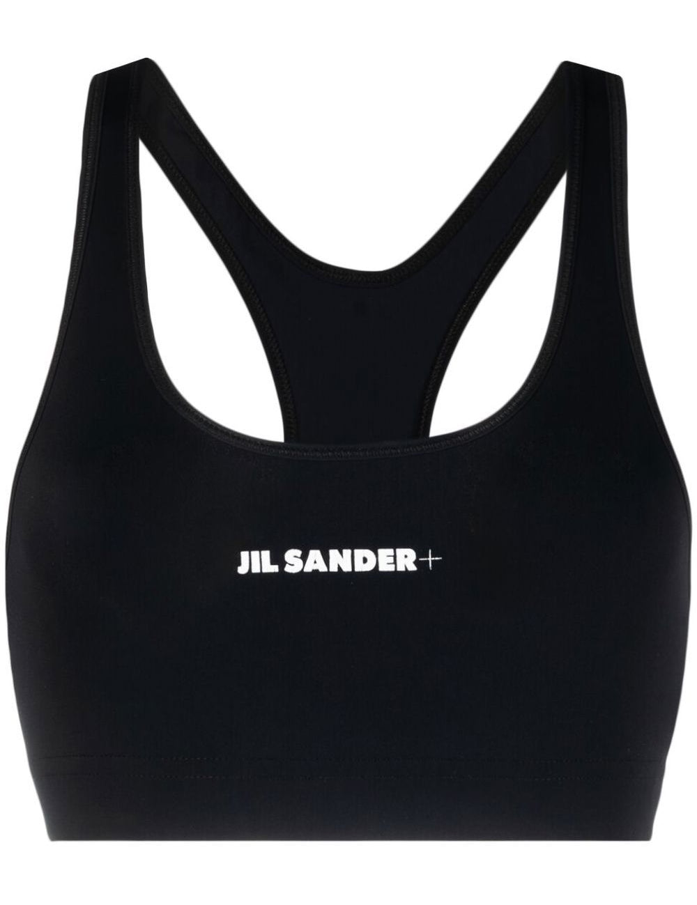 Reggiseno sportivo con logo in nero Jil Sander - donna 