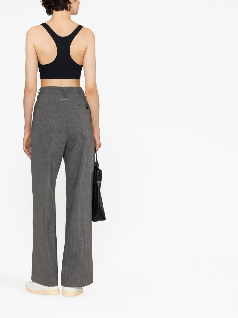 Reggiseno sportivo con logo in nero Jil Sander - donna 
