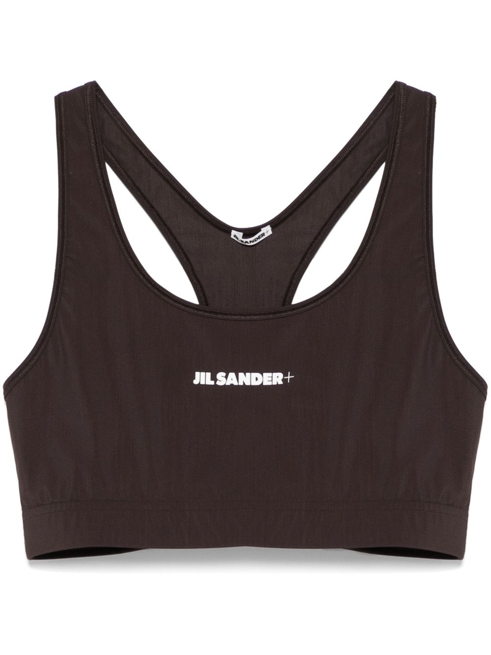 Reggiseno sportivo con logo in marrone Jil Sander - donna 