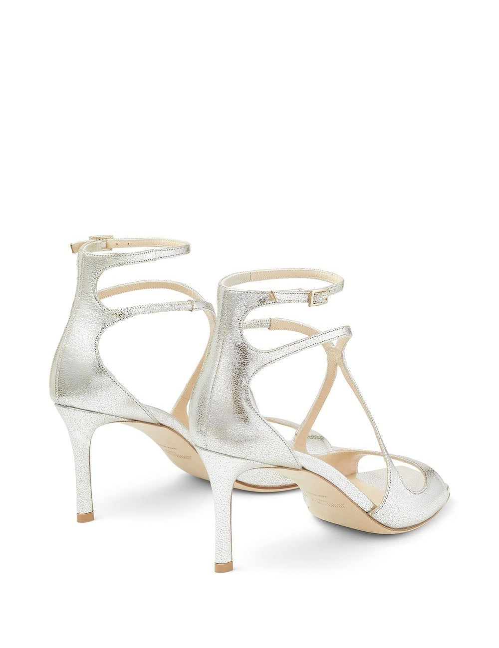 Sandali Azia metallizzati in champagne Jimmy choo - donna 