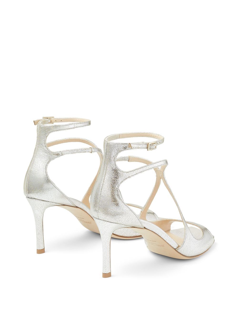 Sandali Azia metallizzati in champagne Jimmy choo - donna 