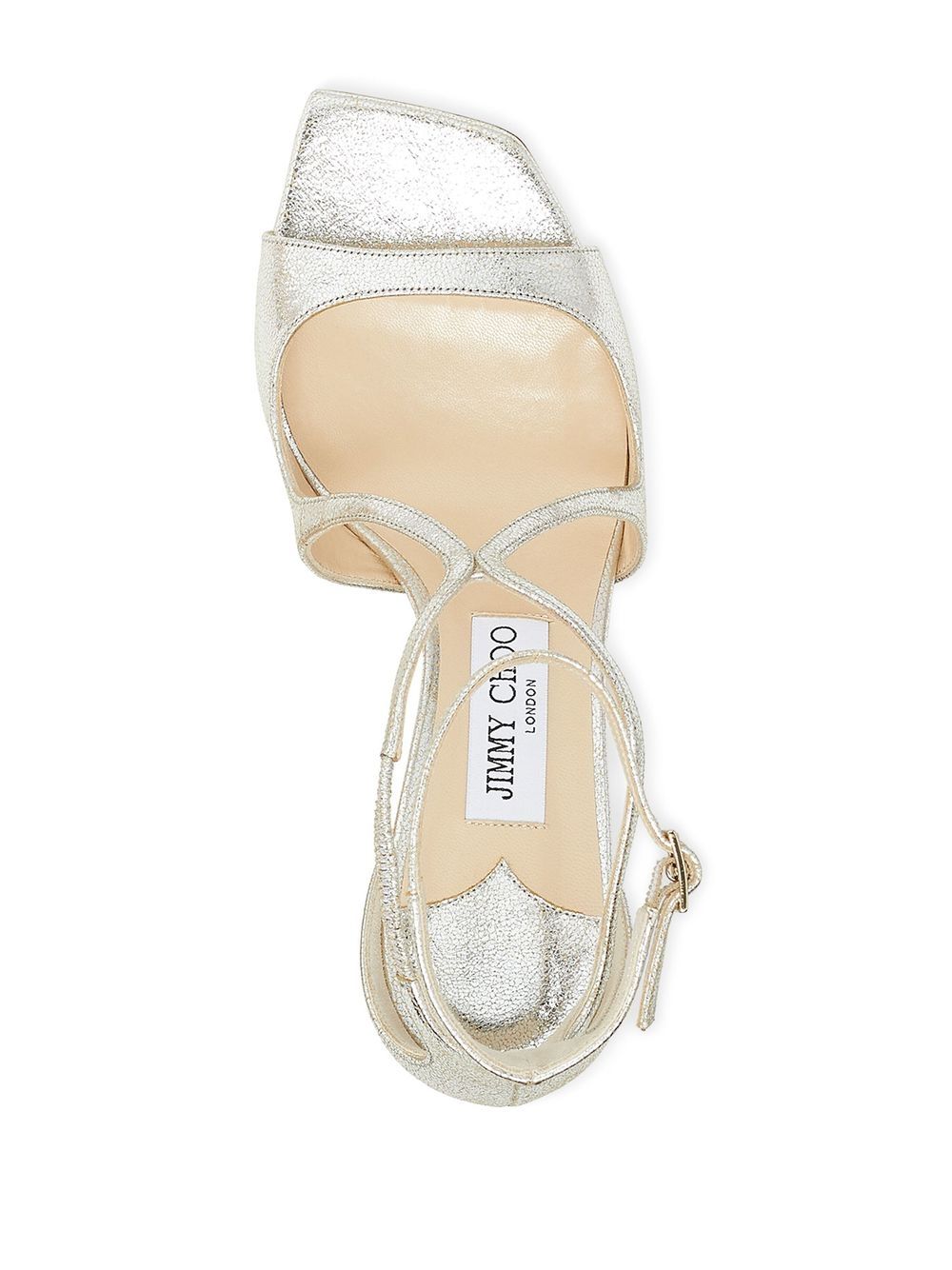 Sandali Azia metallizzati in champagne Jimmy choo - donna 