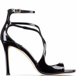 Sandali Azia con punta quadrata in nero Jimmy choo - donna 