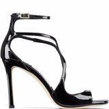 Sandali Azia con punta quadrata in nero Jimmy choo - donna 
