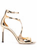 Jimmy Choo Women's Azia Metallic Effect Sandals in Gold